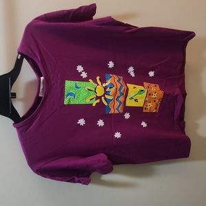 Vintage 80's Club Caribe Geometric Cotton Shirt save by the bell vibes